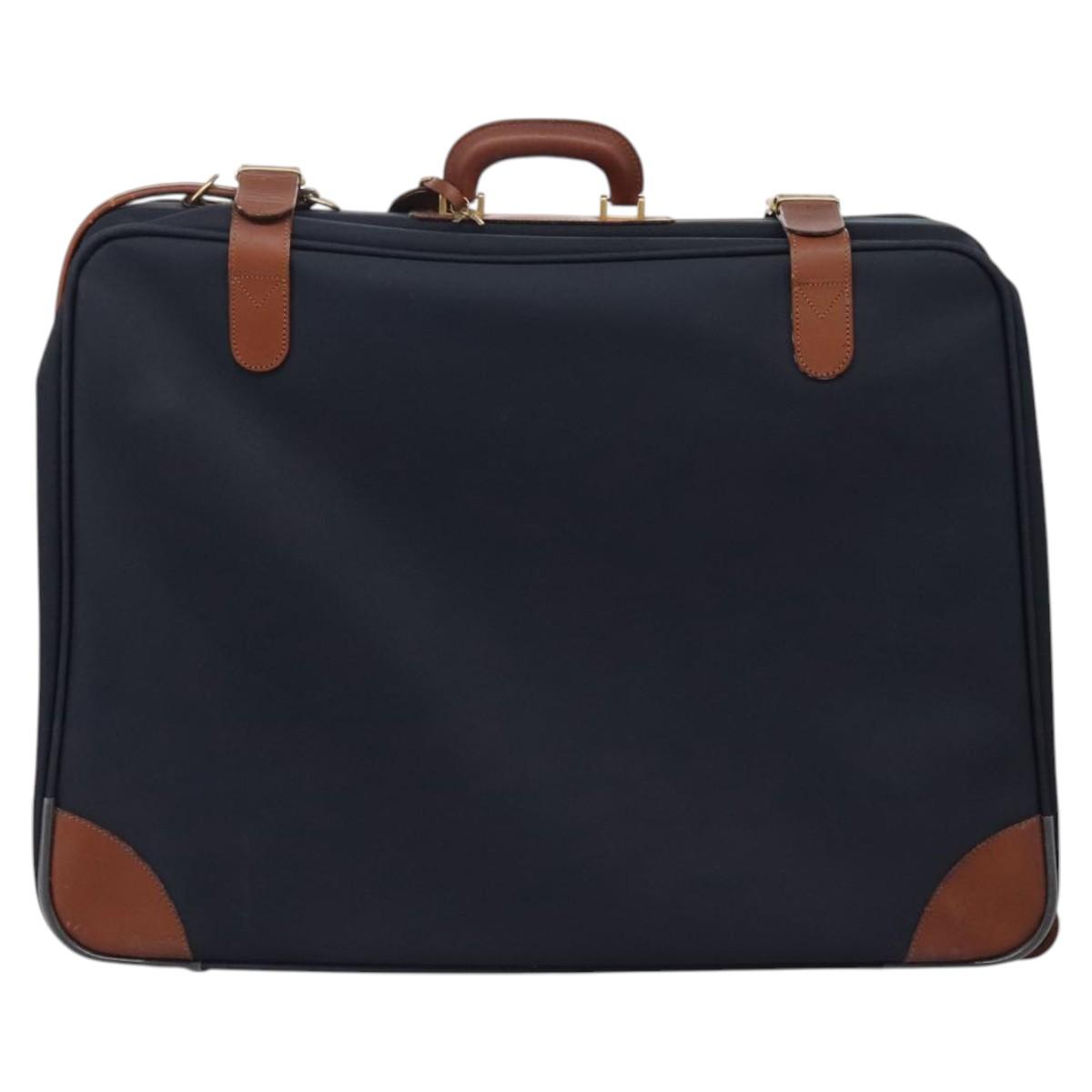Burberry Navy Canvas Travel Bag ( )