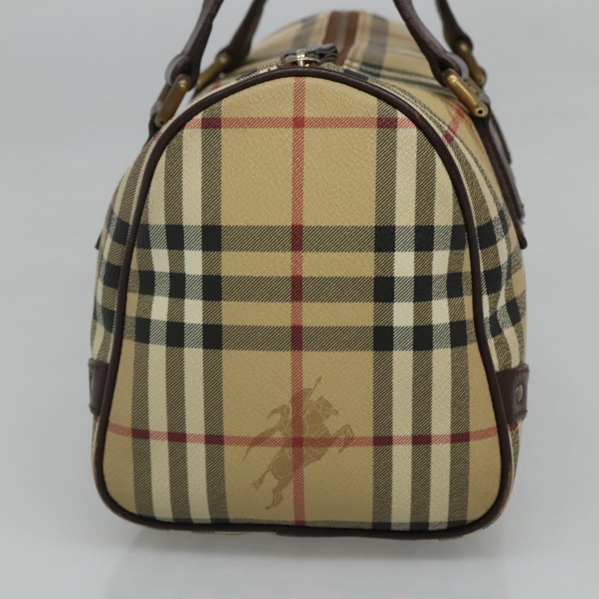 Burberry Haymarket Beige Canvas Handbag ( )