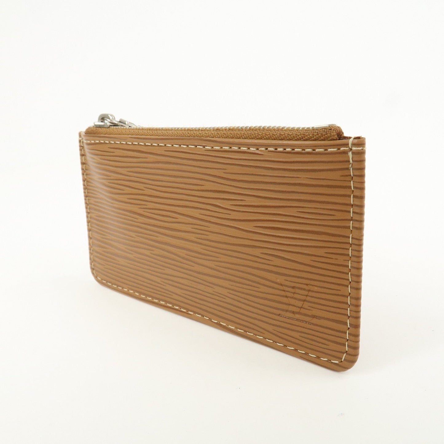 Louis Vuitton Epi Pochette Cles Coin Case Cannelle Camel M6380I