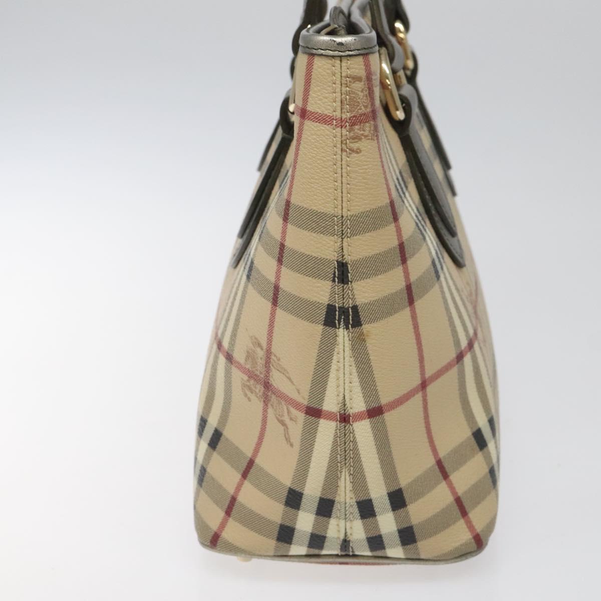 Burberry Haymarket Beige Canvas Shoulder Bag ( )