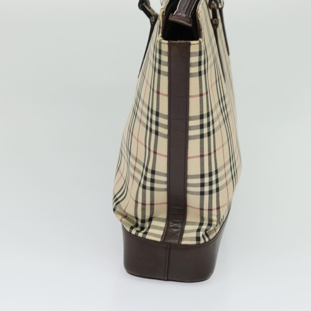 Burberry Nova Check Beige Canvas Tote Bag ( )