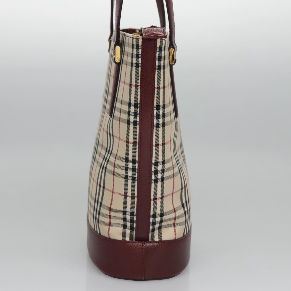 Burberry Nova Check Beige Canvas Tote Bag ( )