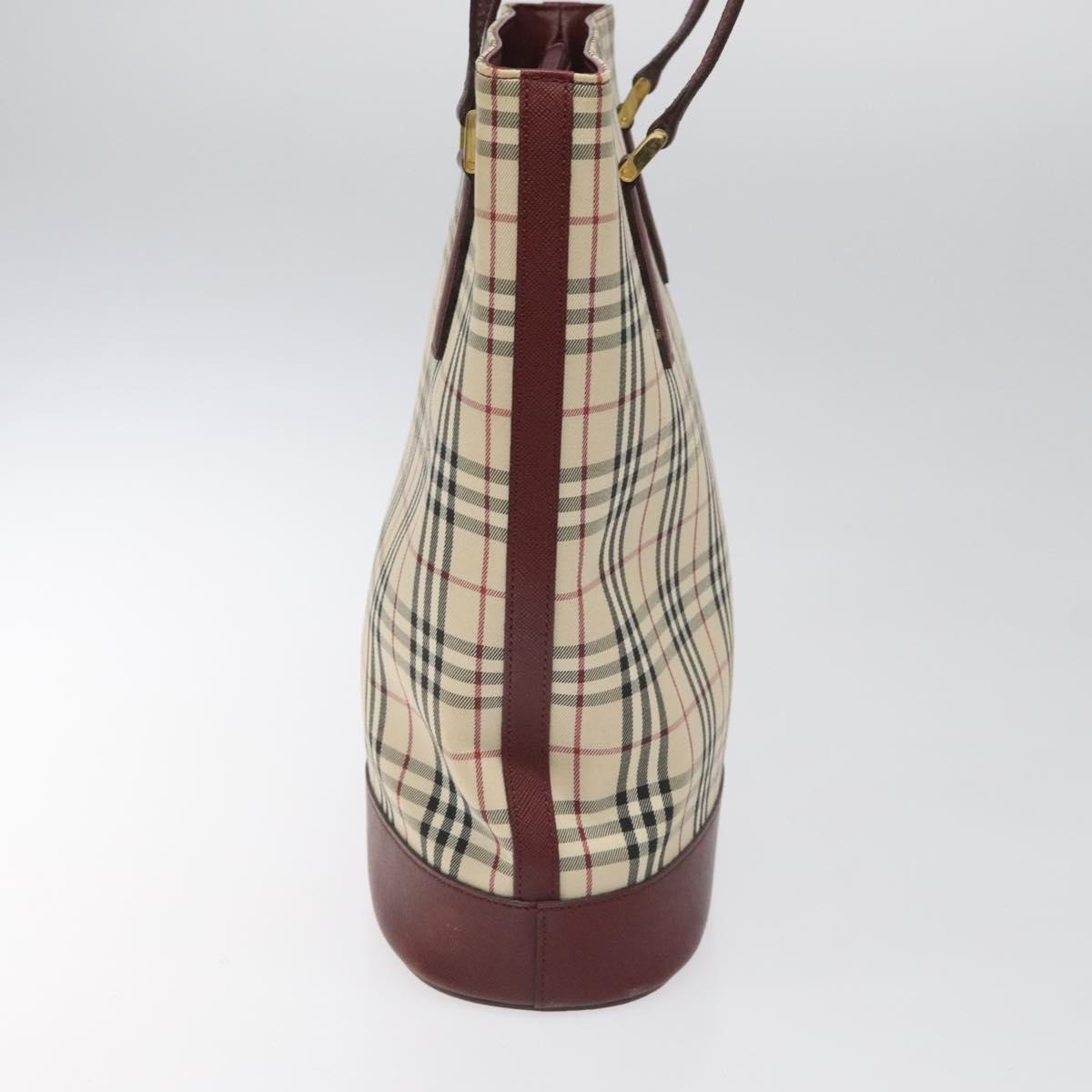Burberry Nova Check Beige Canvas Tote Bag ( )