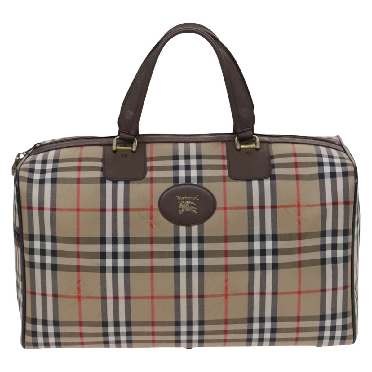 Burberry Nova Check Beige Canvas Travel Bag ( )