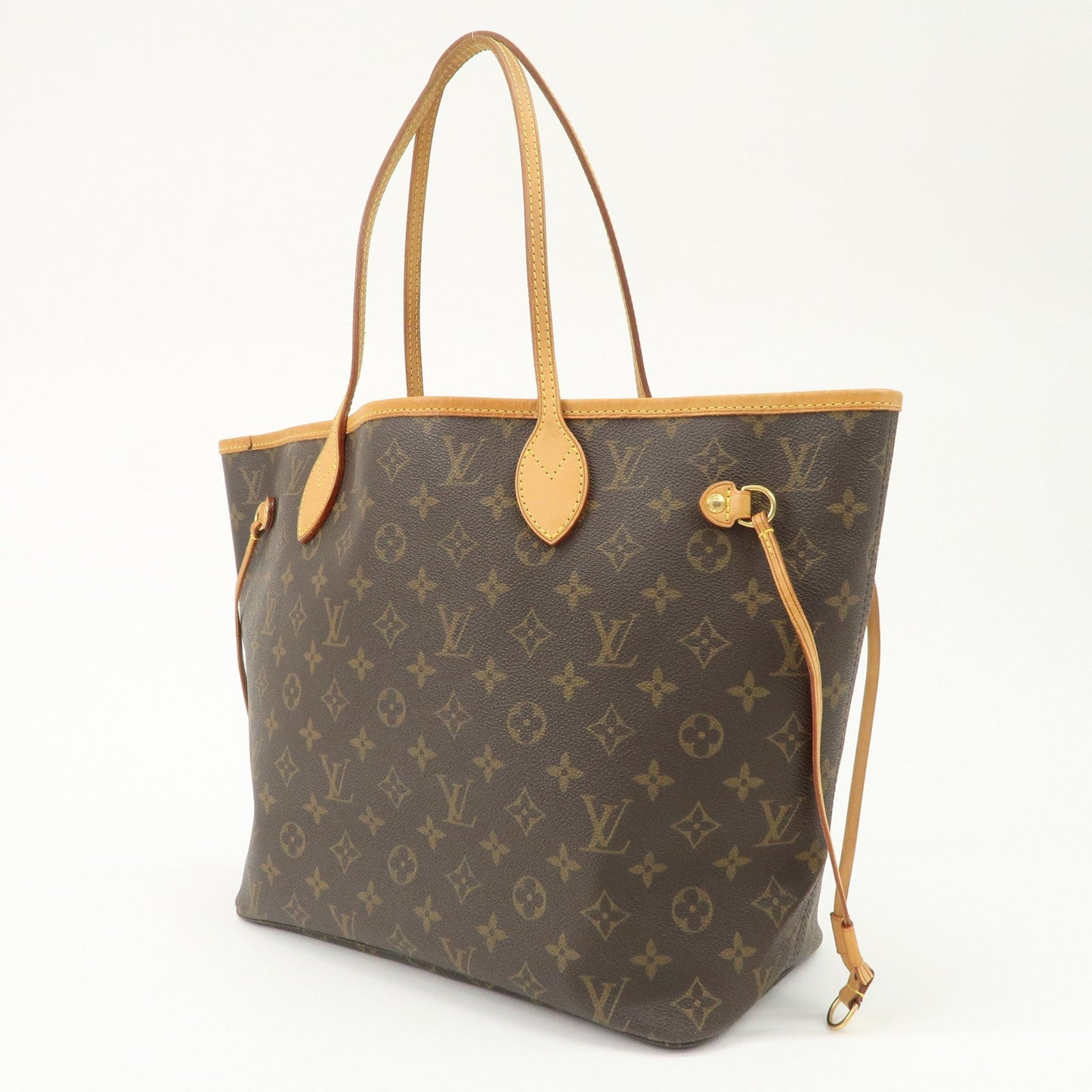 Louis Vuitton Monogram Neverfull MM Tote Bag Brown M40156