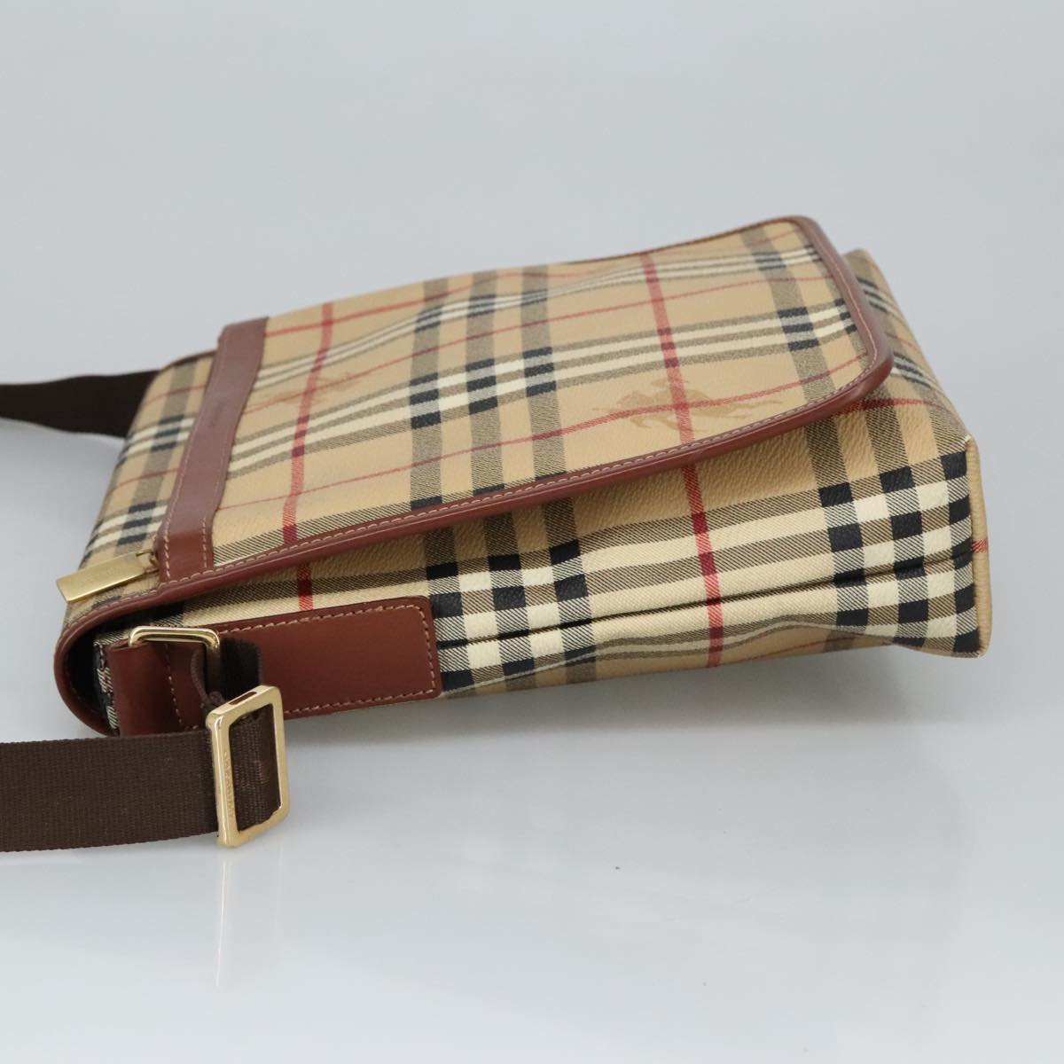 Burberry Nova Check Beige Canvas Shoulder Bag ( )