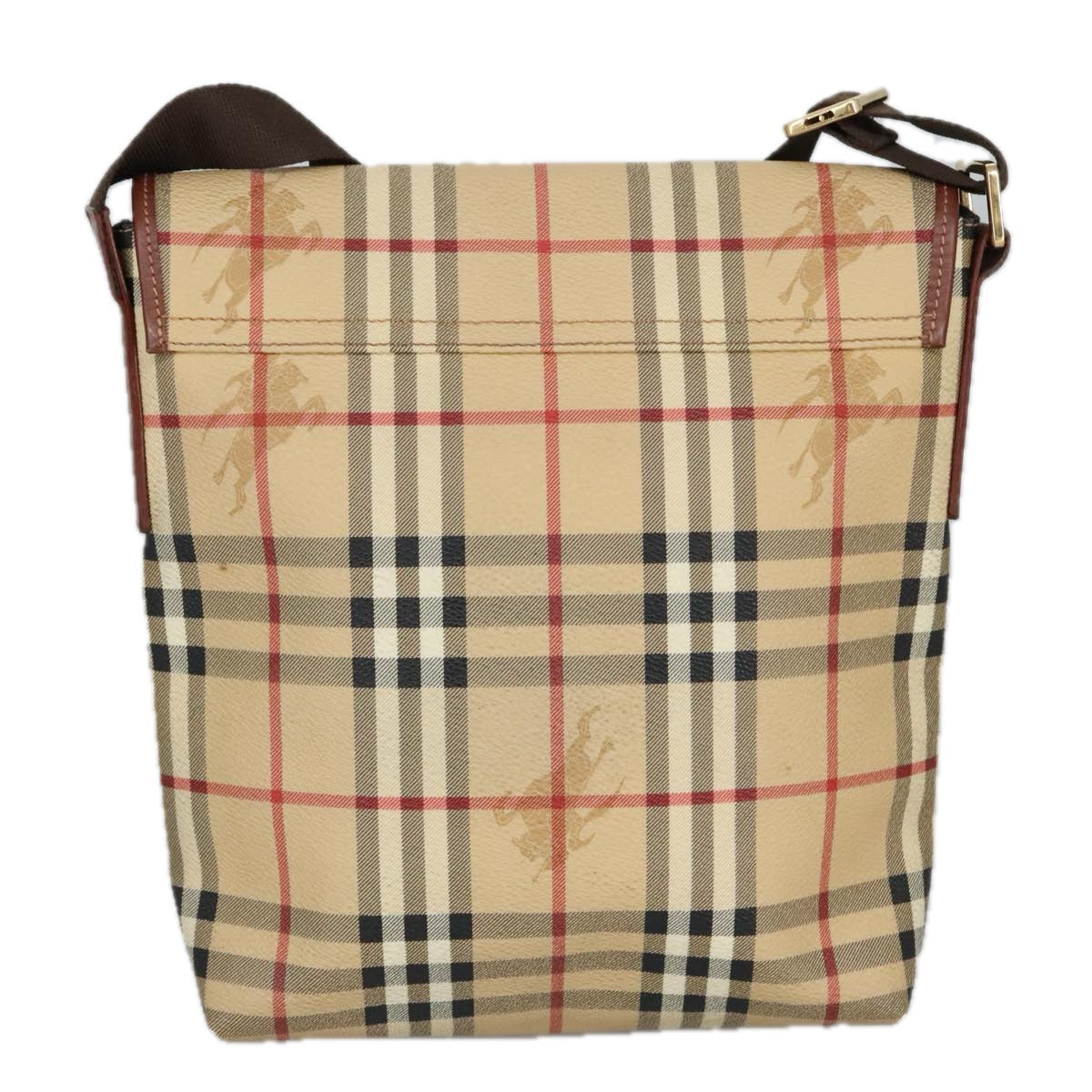 Burberry Nova Check Beige Canvas Shoulder Bag ( )