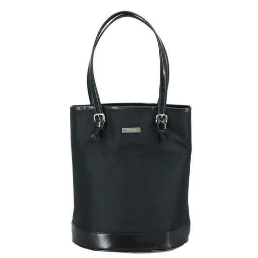 Burberry Nova Check Black Leather Tote Bag ( )