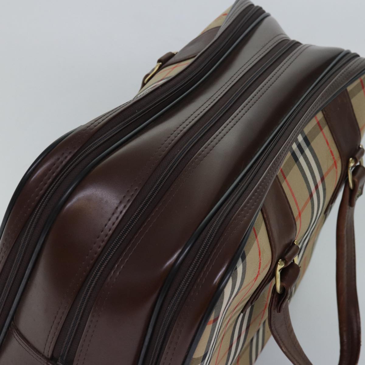 Burberry Beige Canvas Travel Bag ( )