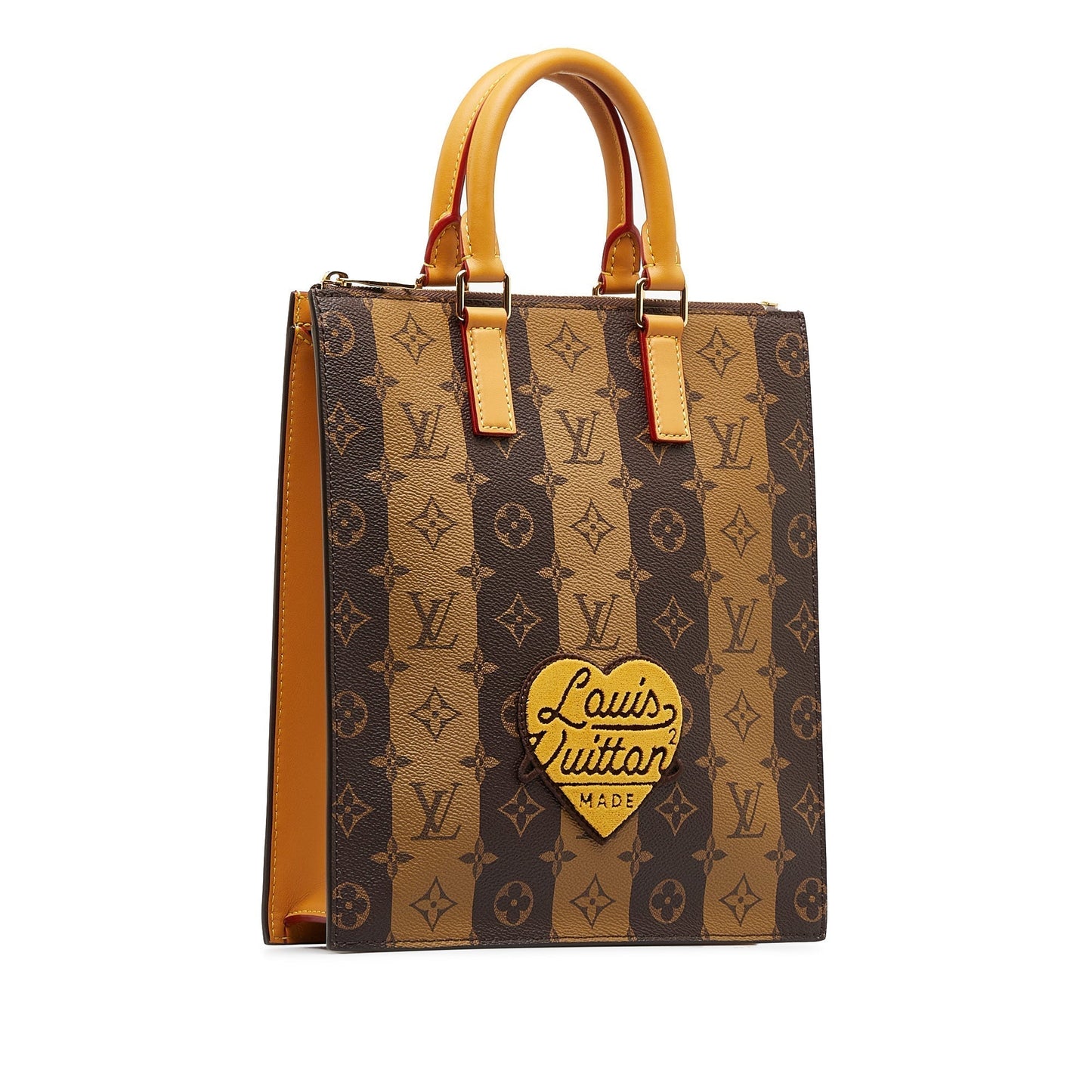 LOUIS VUITTON x Nigo Monogram Sac Plat Cross Satchel Handbag