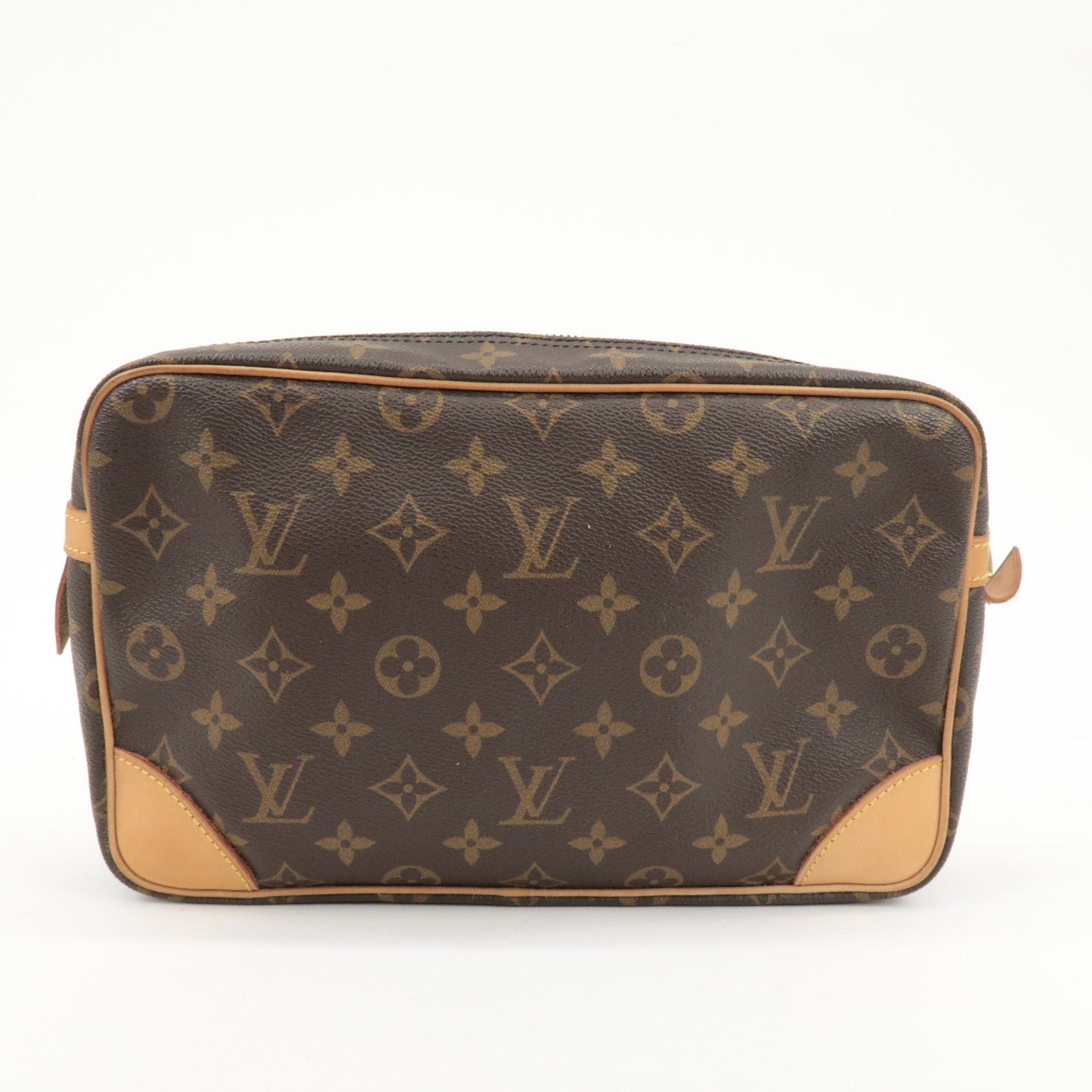Louis Vuitton Monogram Compiegne 28 Pouch Clutch Bag Brown M51845