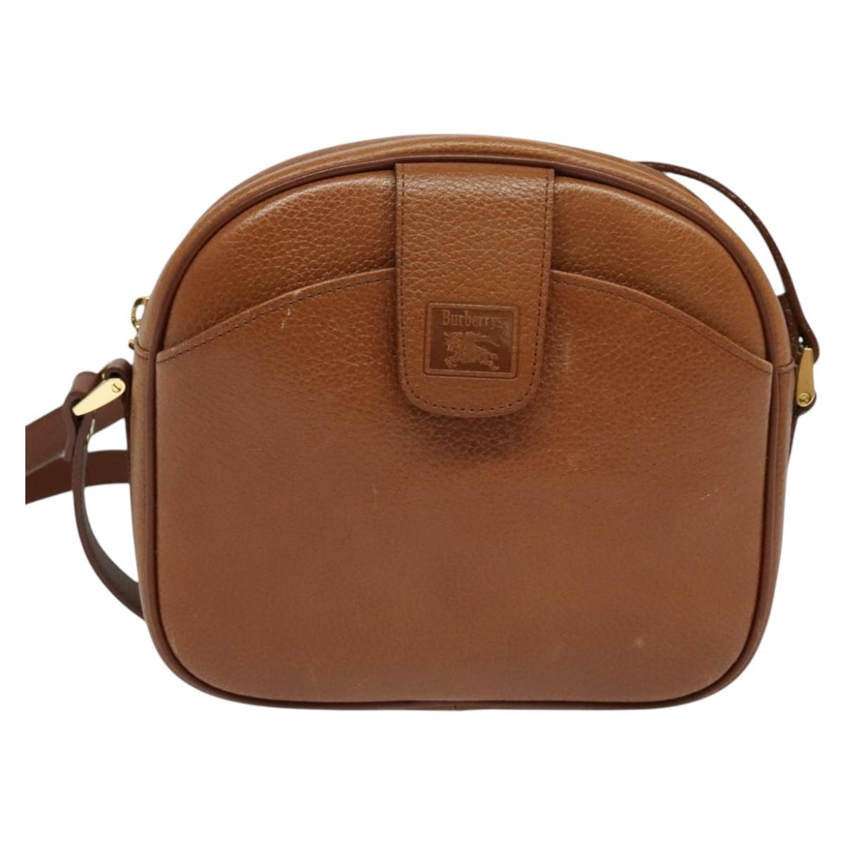 Burberry Brown Leather Shoulder Bag ( )