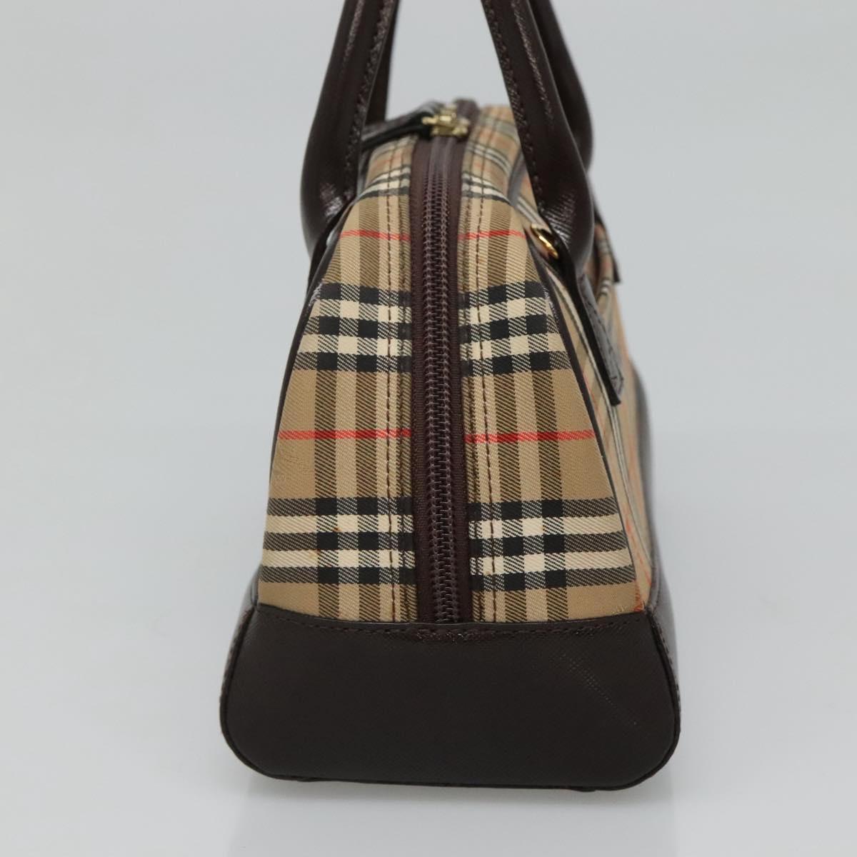 Burberry Nova Check Beige Canvas Handbag ( )