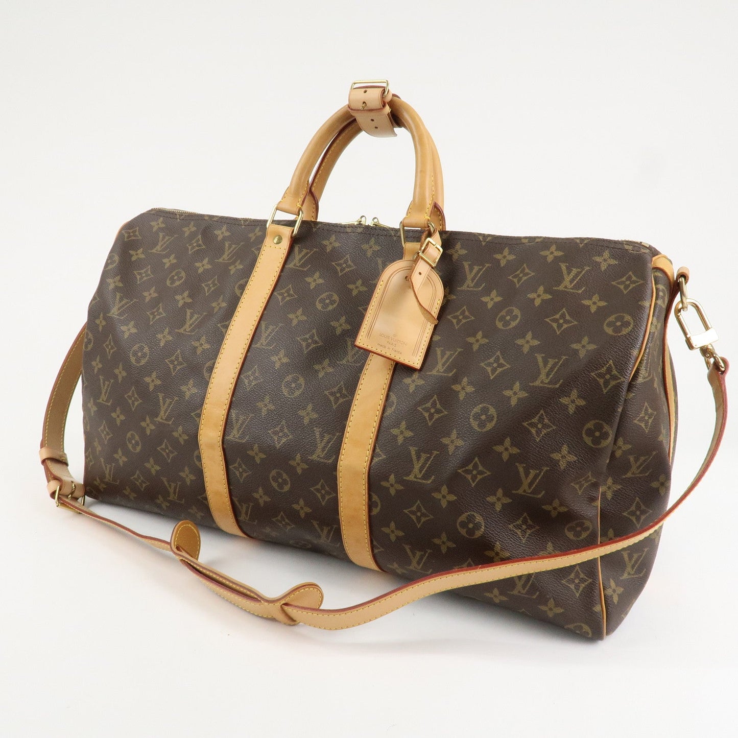 Louis Vuitton Monogram Keep All 50 Bandouliere Boston Bag M41416