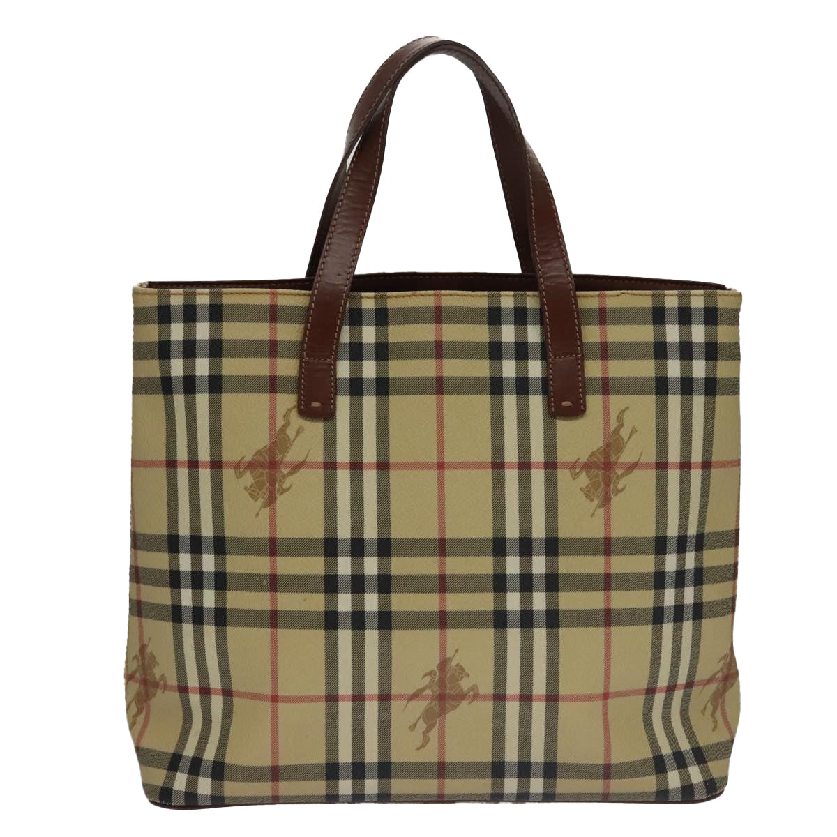 Burberry Nova Check Beige Canvas Tote Bag ( )
