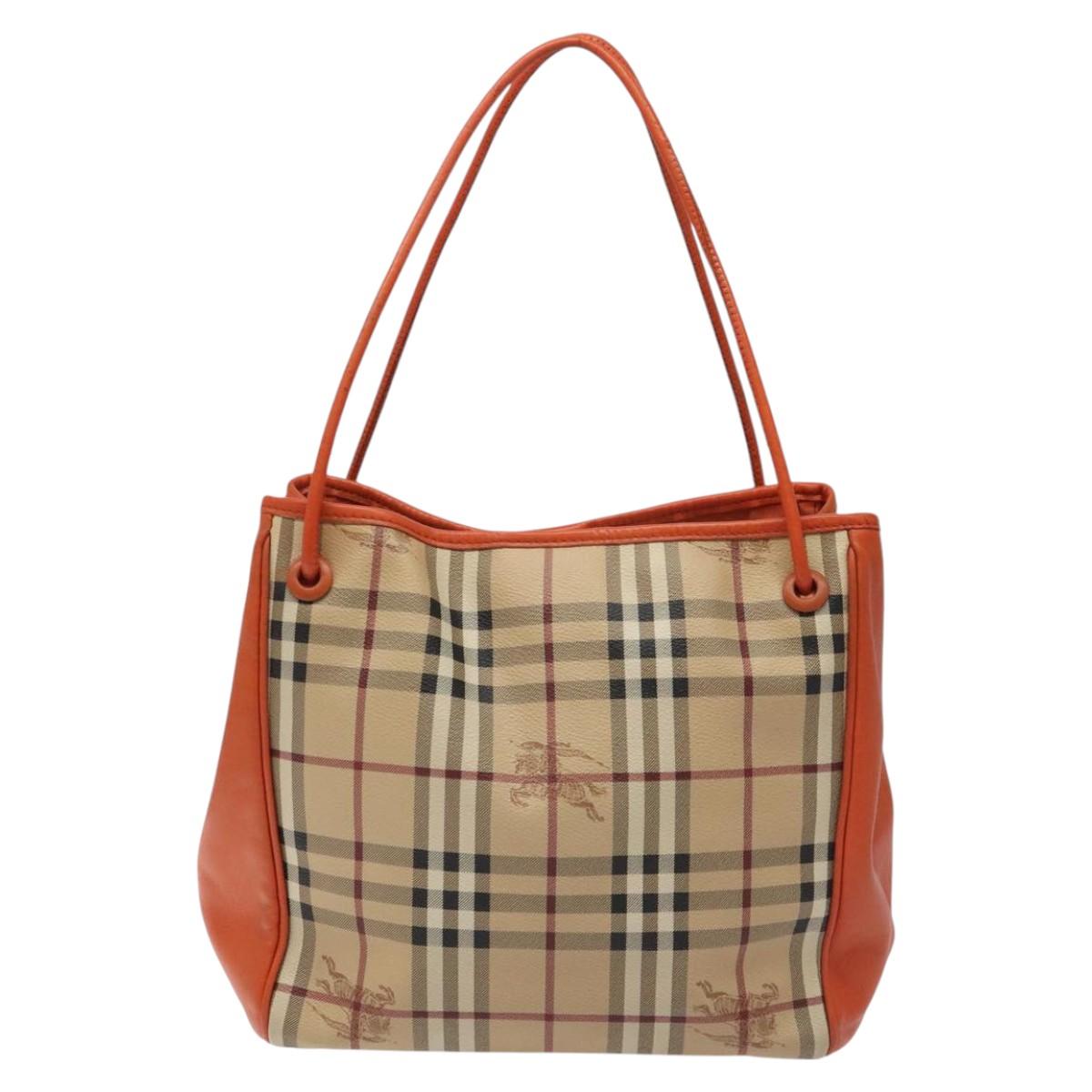 Burberry Nova Check Beige Canvas Tote Bag ( )