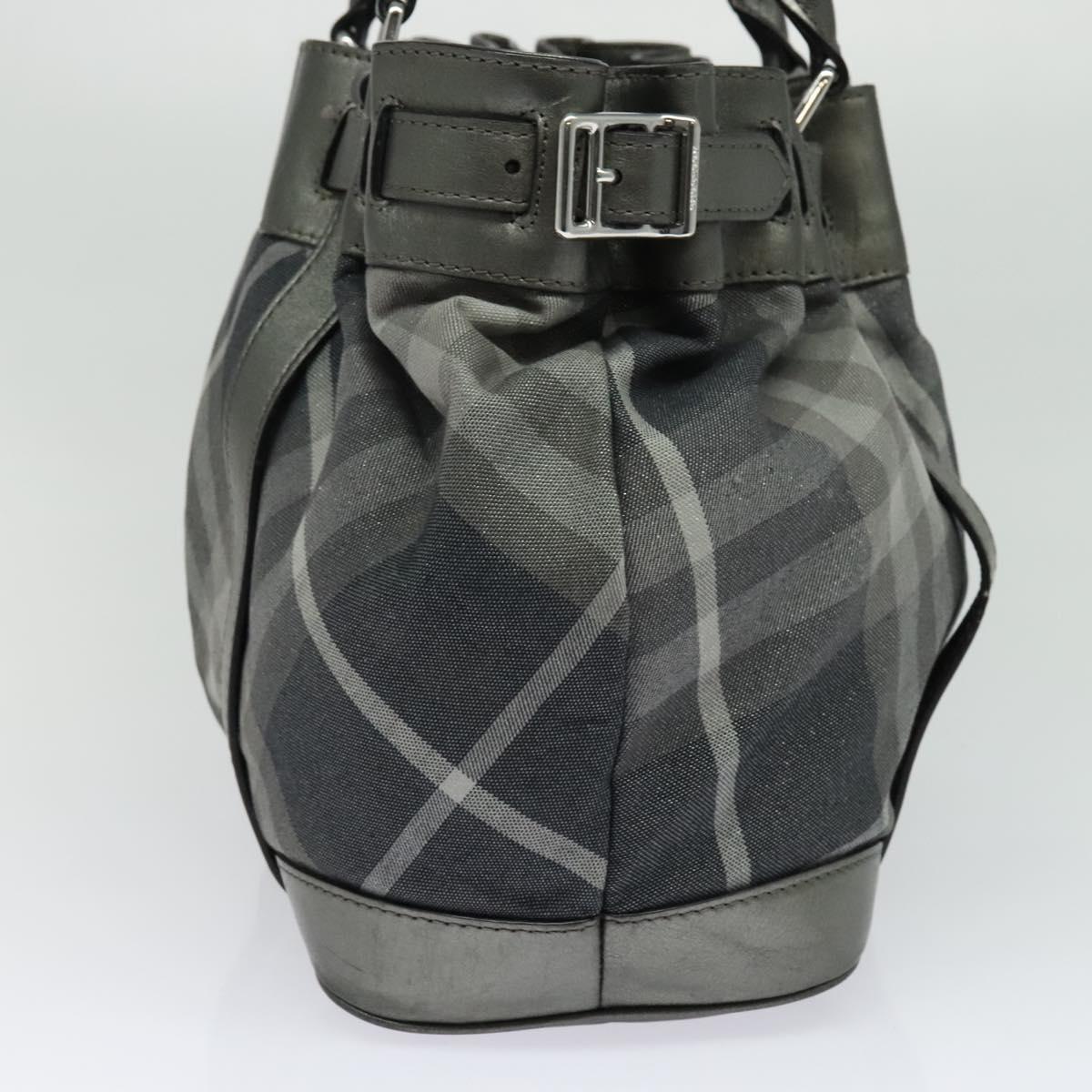 Burberry Nova Check Black Canvas Tote Bag ( )