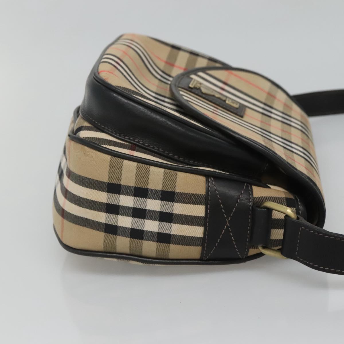 Burberry Nova Check Beige Canvas Shoulder Bag ( )