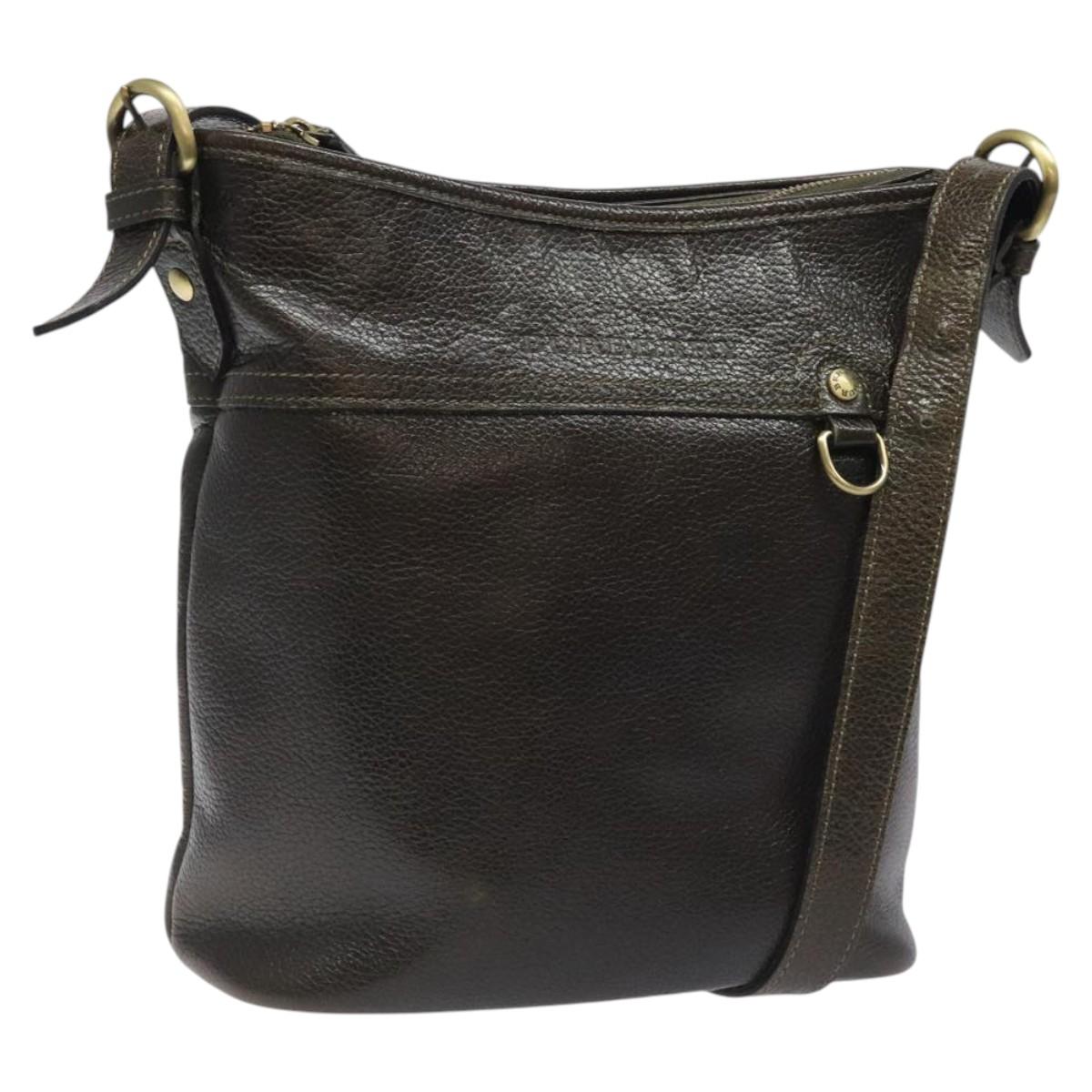Burberry Brown Leather Shoulder Bag ( )