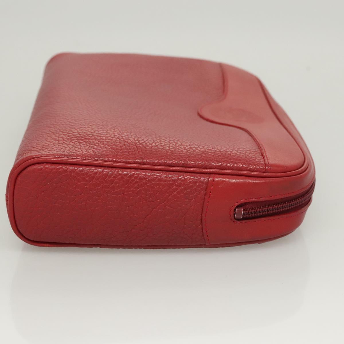 Burberry Red Leather Clutch Bag ( )
