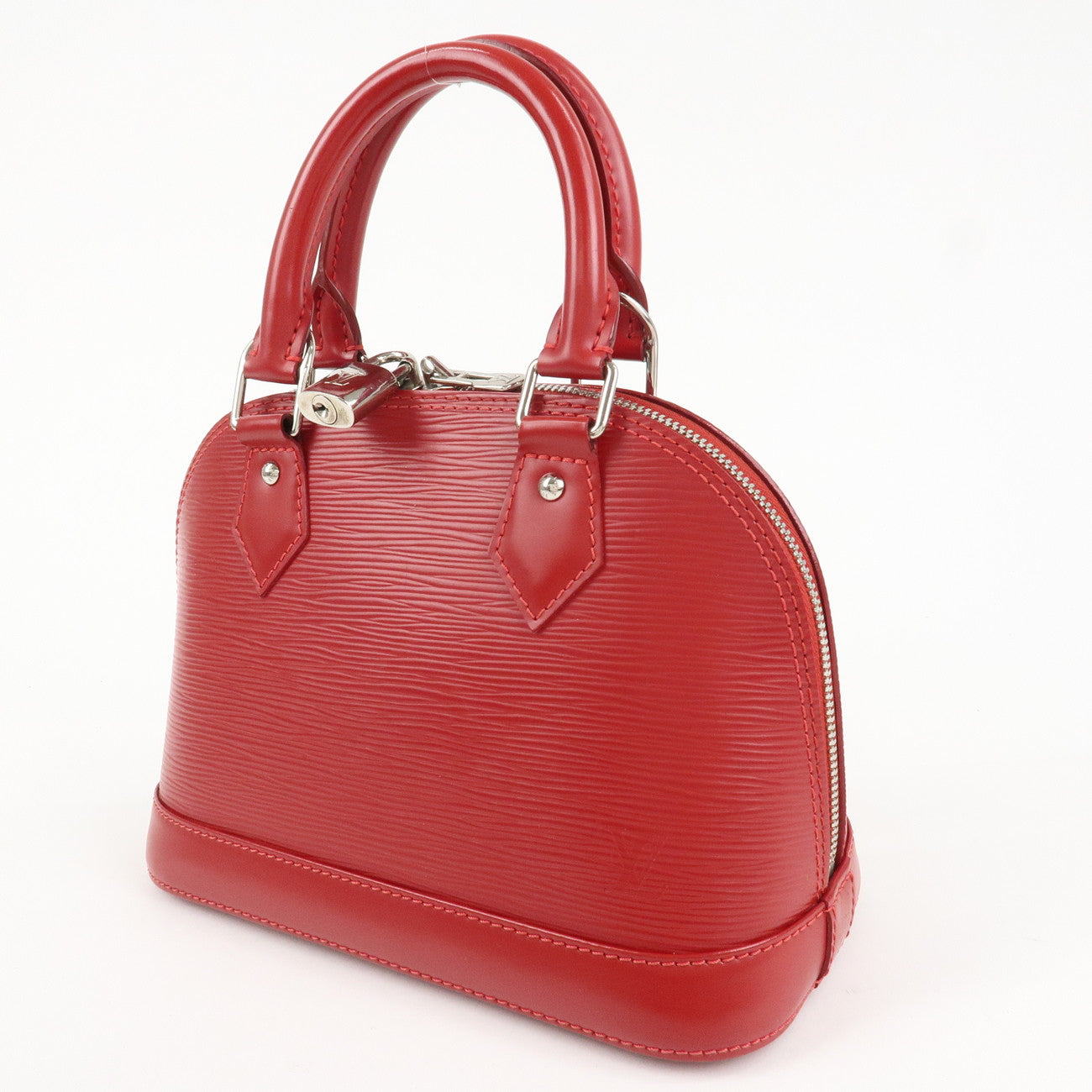 Louis Vuitton Epi Alma BB 2Way Hand Shoulder Bag Carmine M40850