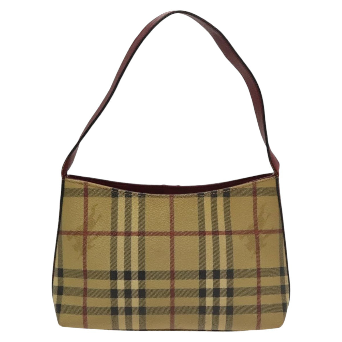 Burberry Nova Check Beige Canvas Shoulder Bag ( )