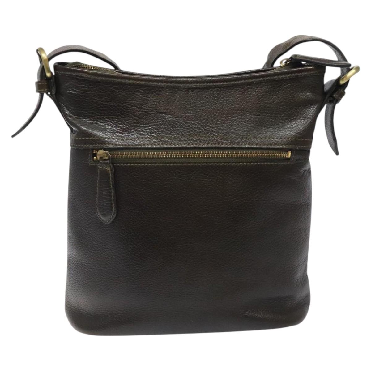 Burberry Brown Leather Shoulder Bag ( )