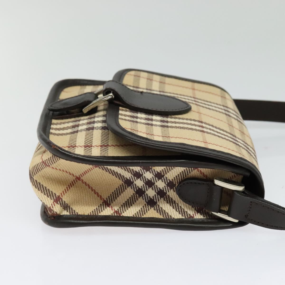 Burberry Nova Check Beige Canvas Shoulder Bag ( )