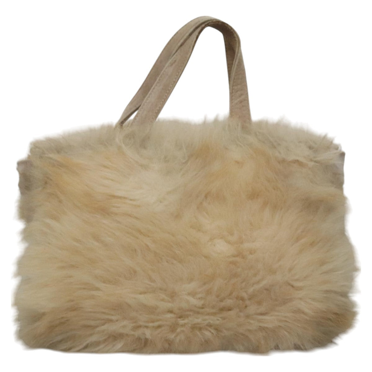 Burberry Blue Label Beige Faux Fur Handbag ( )