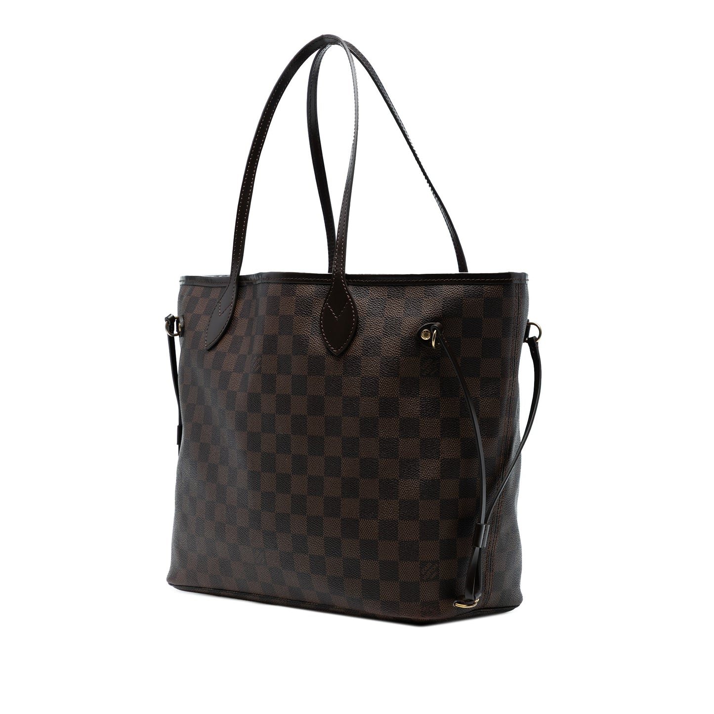 Brown Louis Vuitton Damier Ebene Neverfull MM Tote Bag