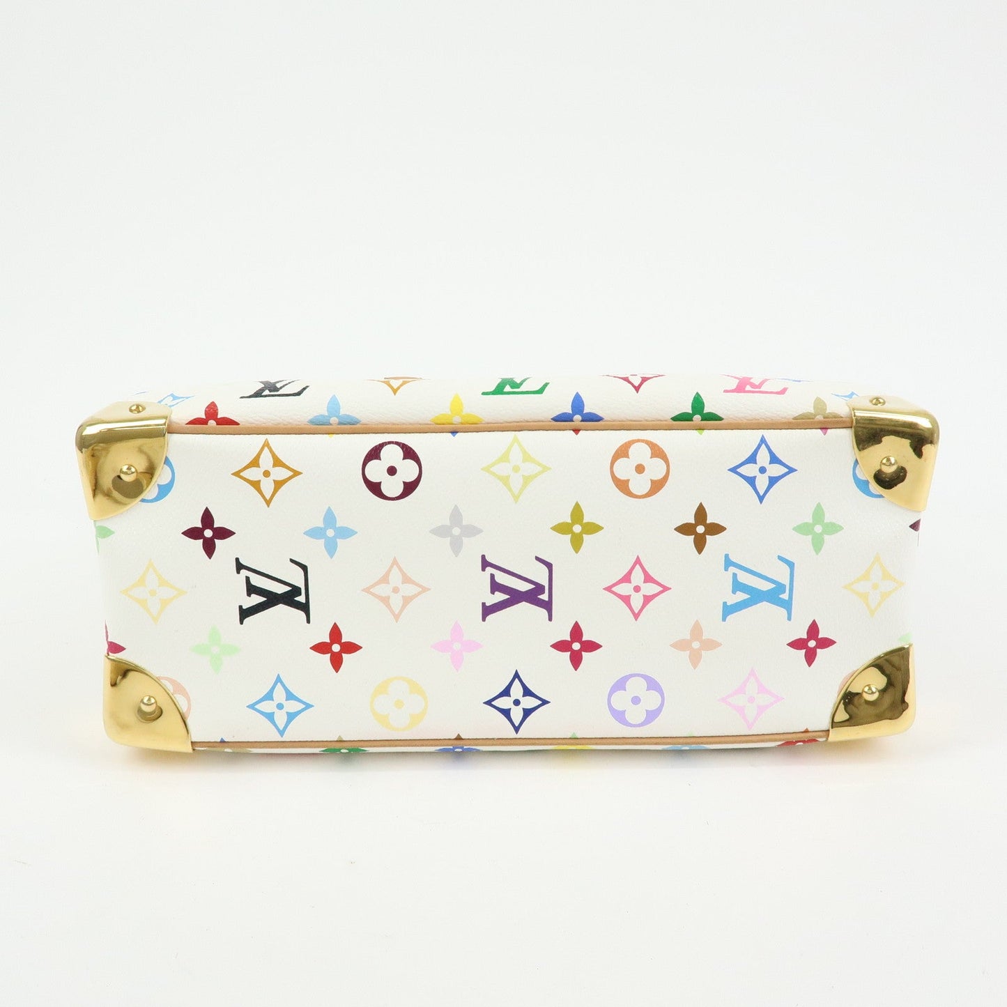 Louis Vuitton Monogram Multicolor Trouville Hand Bag Blanc M92663