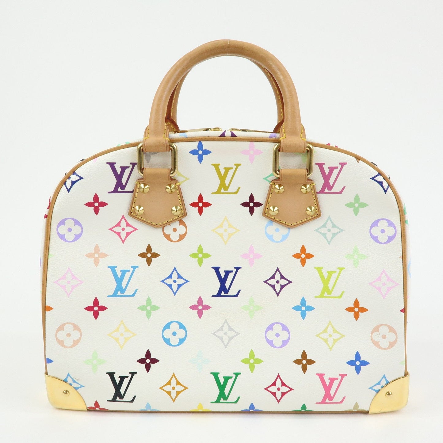 Louis Vuitton Monogram Multicolor Trouville Hand Bag Blanc M92663