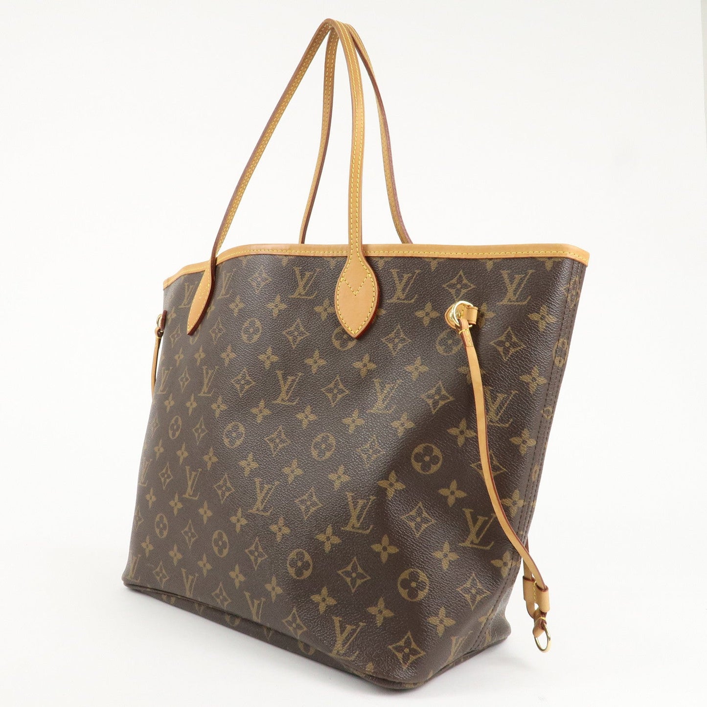 Louis Vuitton Monogram Neverfull MM Tote Bag Brown M40156