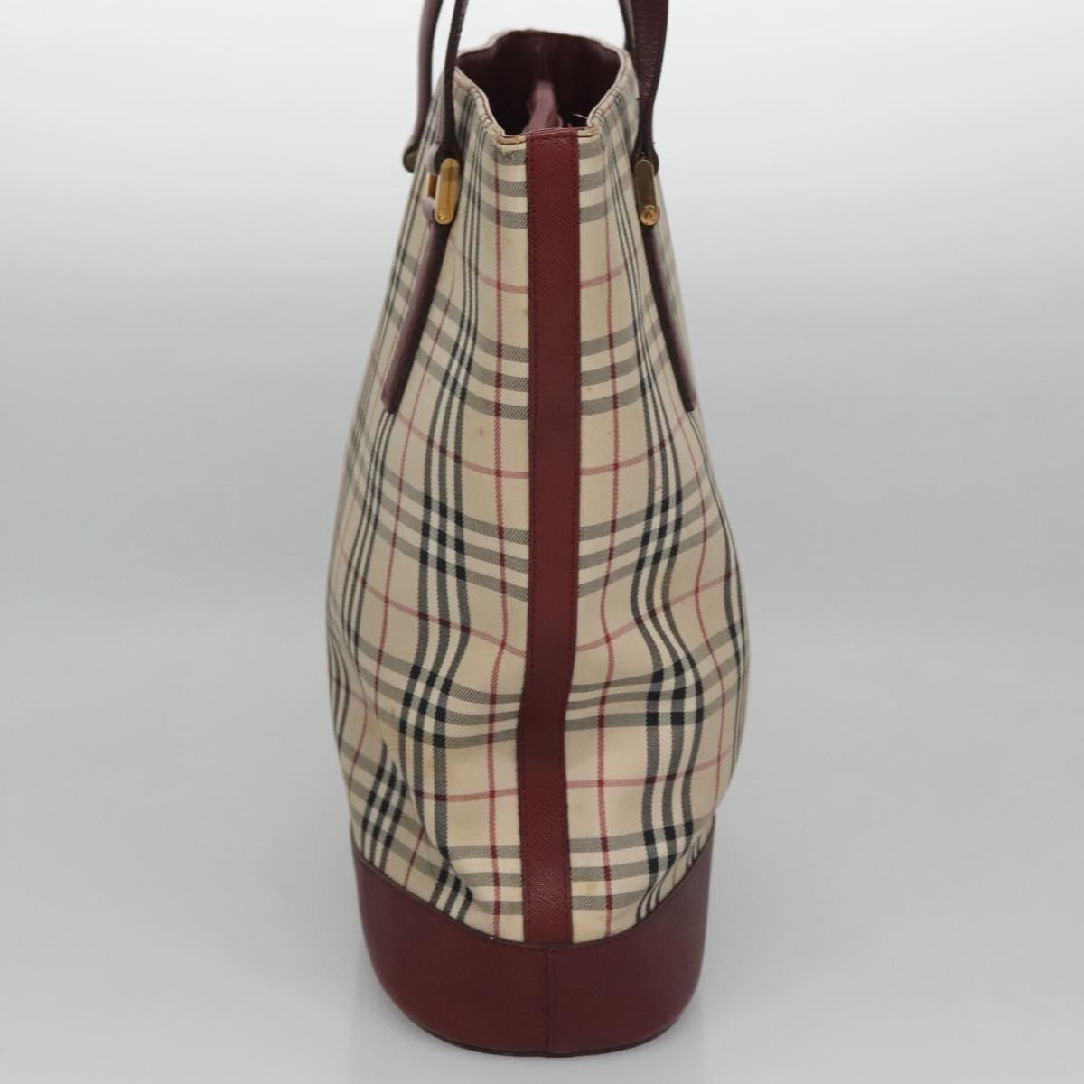 Burberry Nova Check Beige Canvas Tote Bag ( )