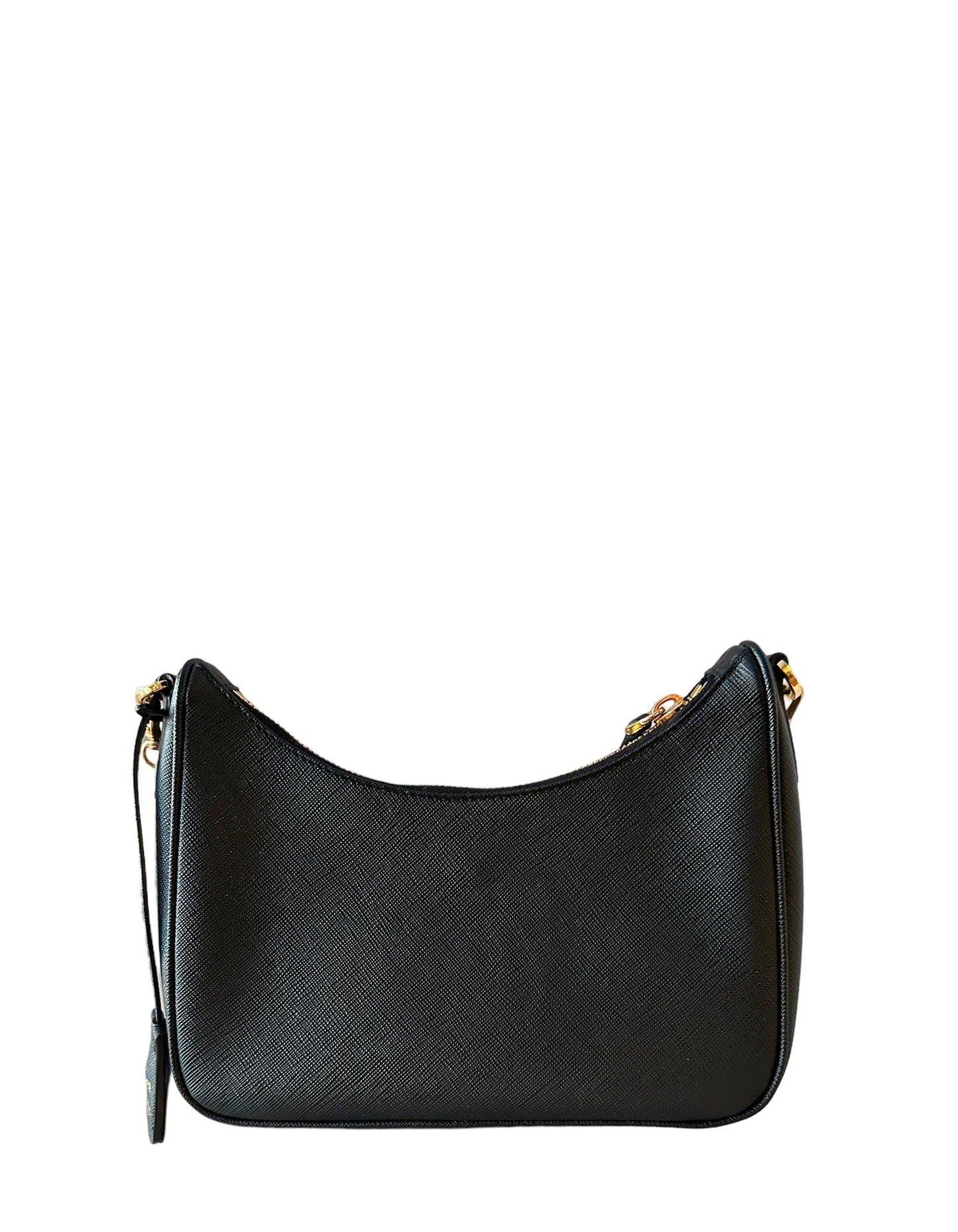 Prada Black Saffiano Lux Leather Re-Edition 2005 Crossbody Bag