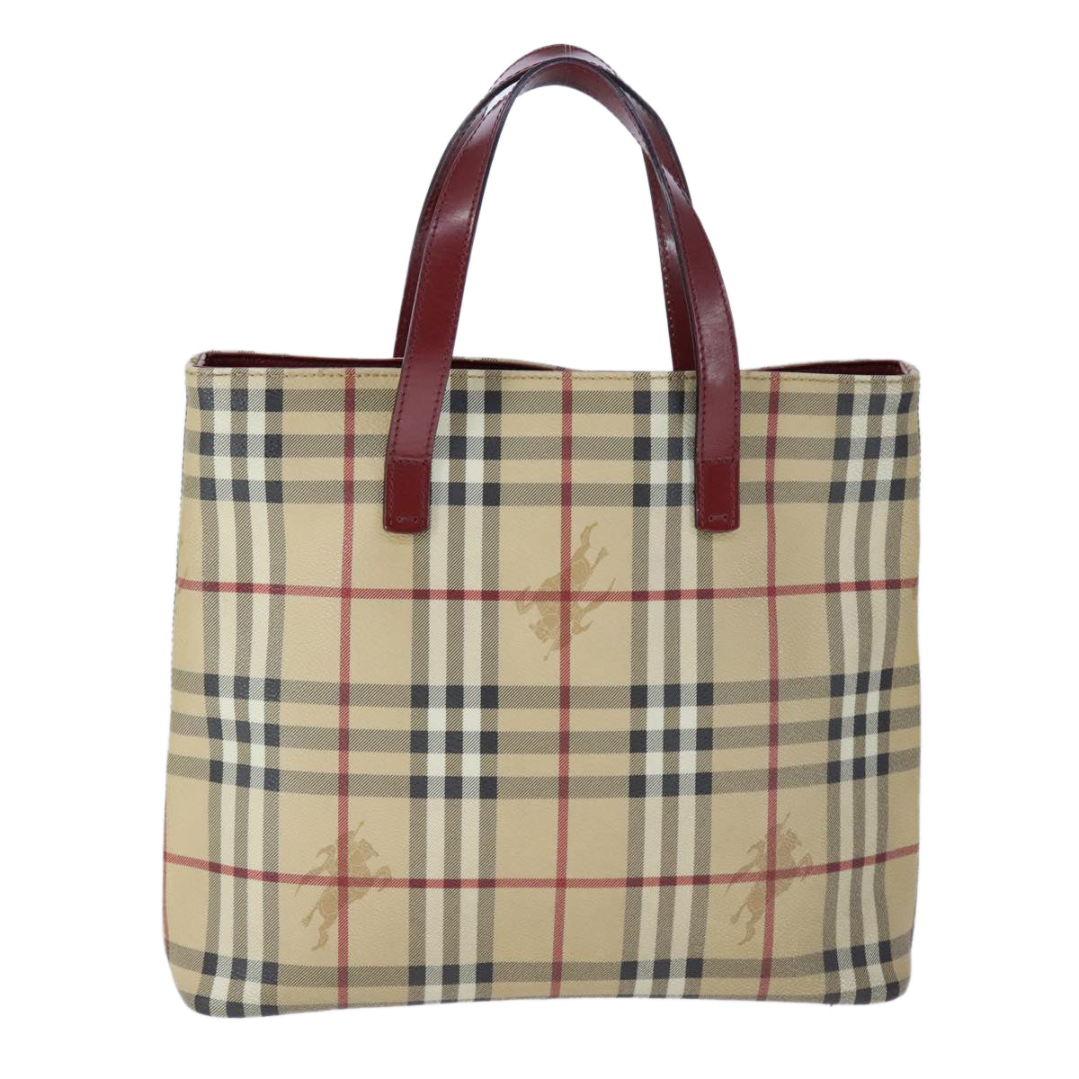 Burberry Nova Check Beige Canvas Tote Bag ( )