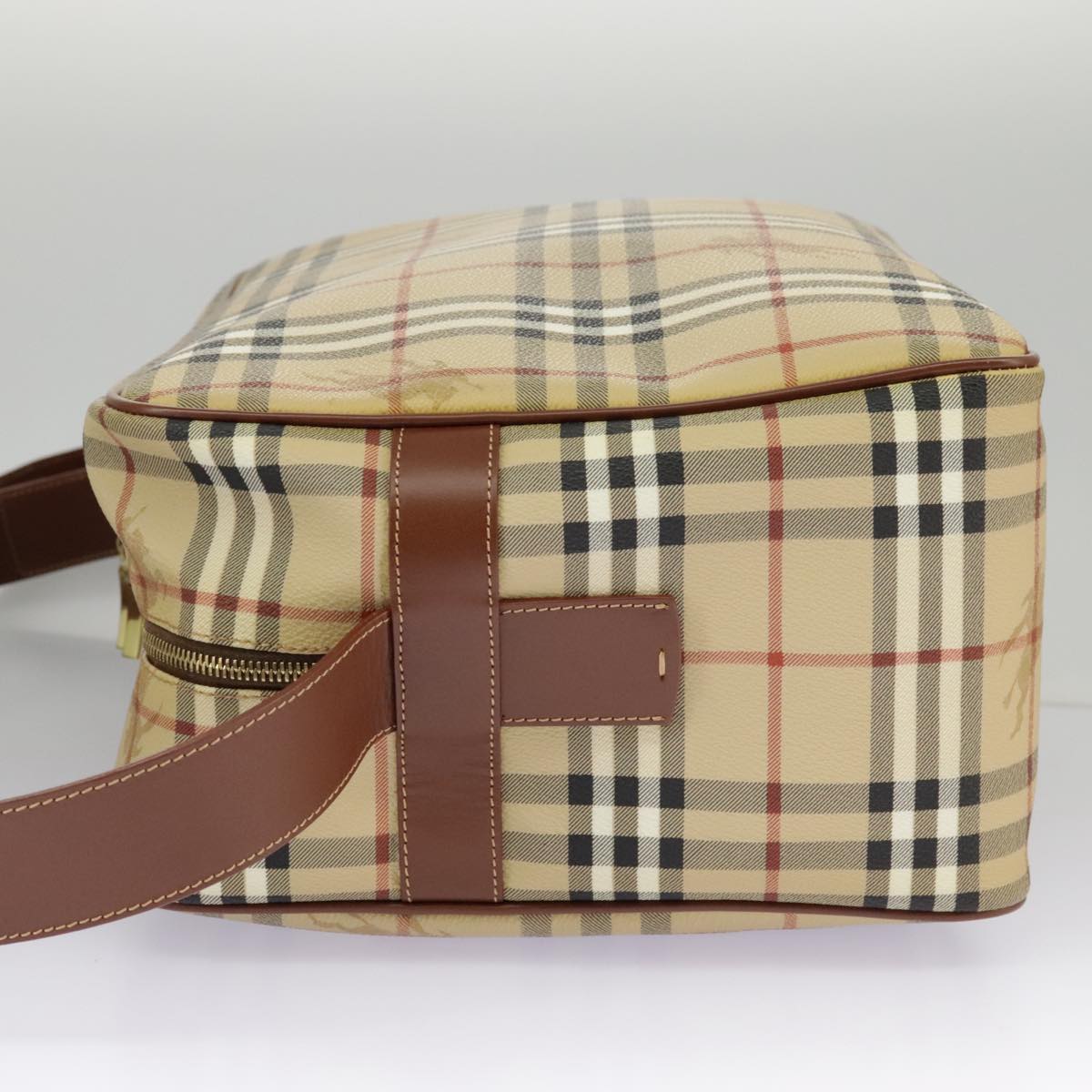 Burberry Nova Check Beige Canvas Shoulder Bag ( )