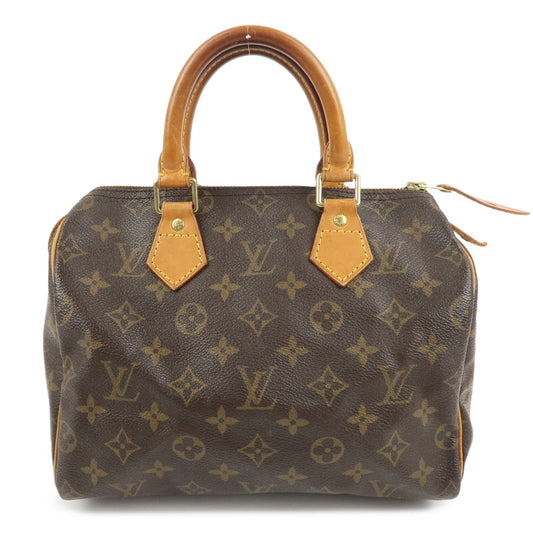 Louis Vuitton Monogram Speedy 25 Boston Bag Hand Bag Brown M41528