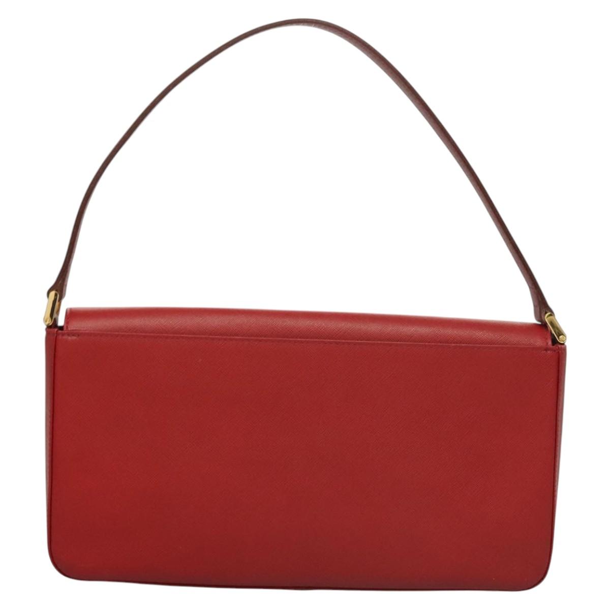 Burberry Red Leather Shoulder Bag ( )