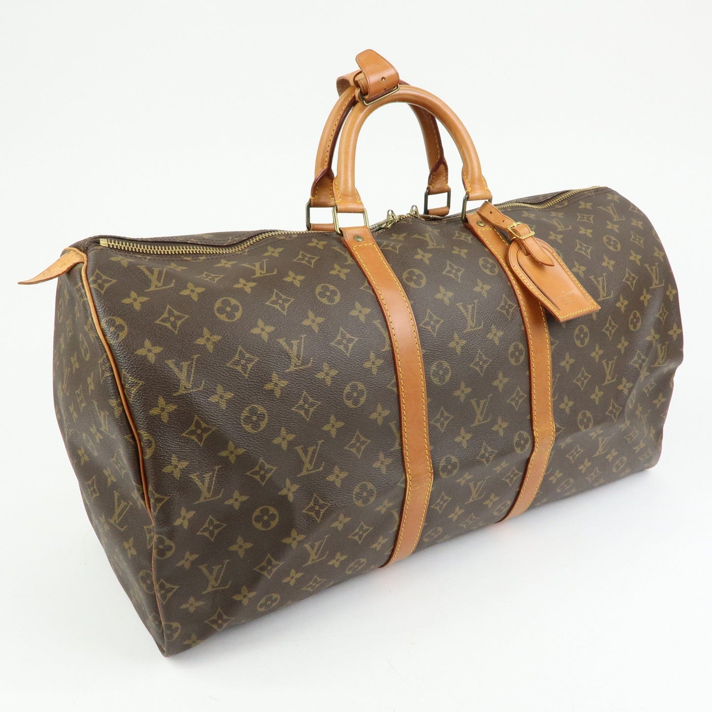Louis Vuitton Monogram Keep All 55 Boston Bag Brown M41424