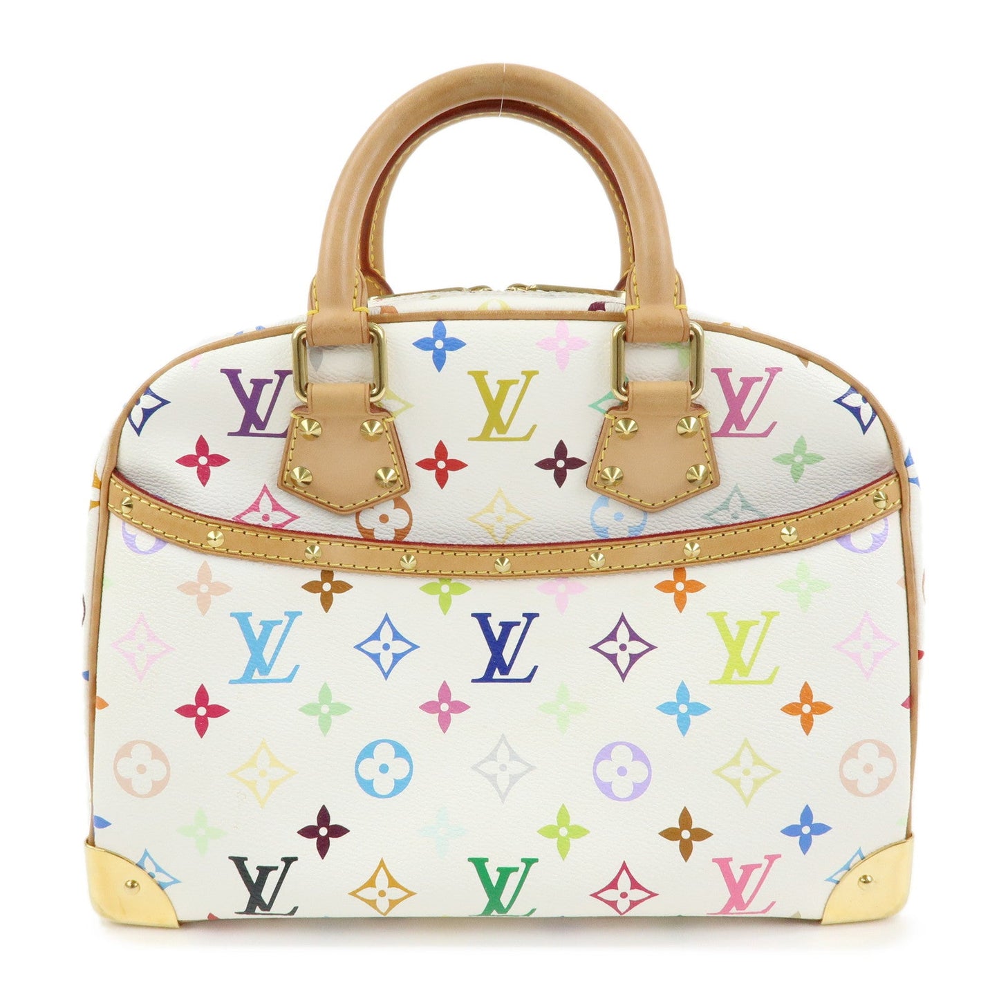Louis Vuitton Monogram Multicolor Trouville Hand Bag Blanc M92663