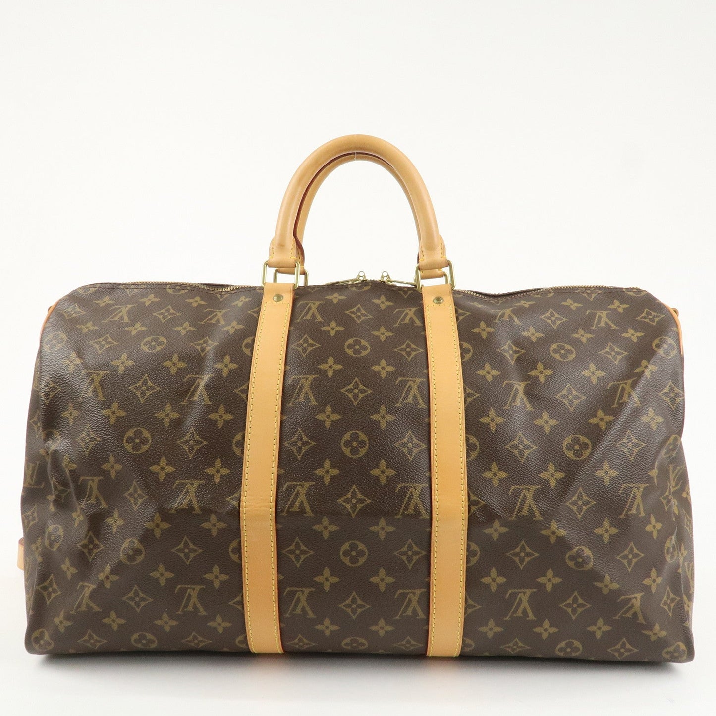 Louis Vuitton Monogram Keep All 50 Boston Bag Brown M41416
