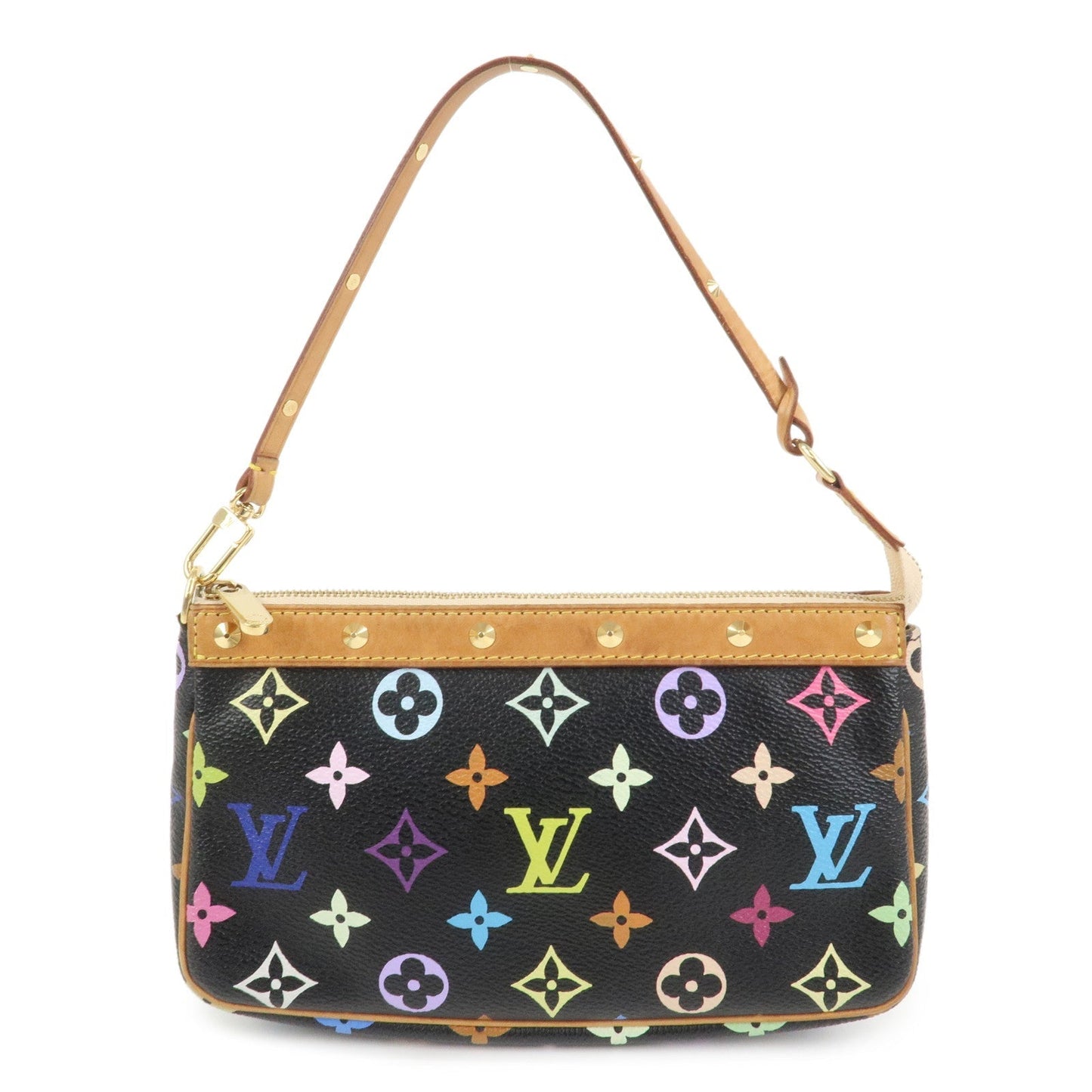 Louis Vuitton Monogram Pochette Accessoires Multicolor Noir M92648