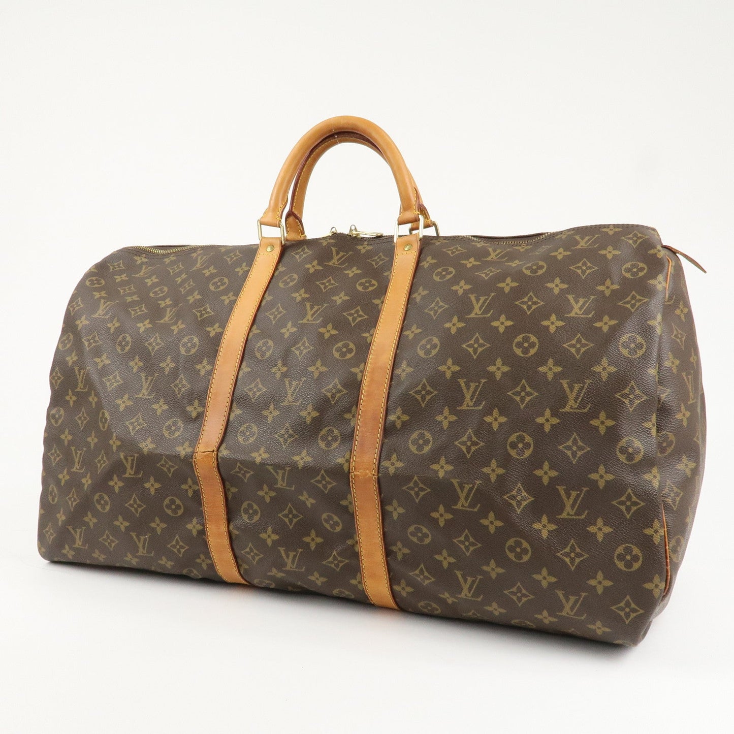 Louis Vuitton Monogram Keep All 60 Boston Bag Brown M41422