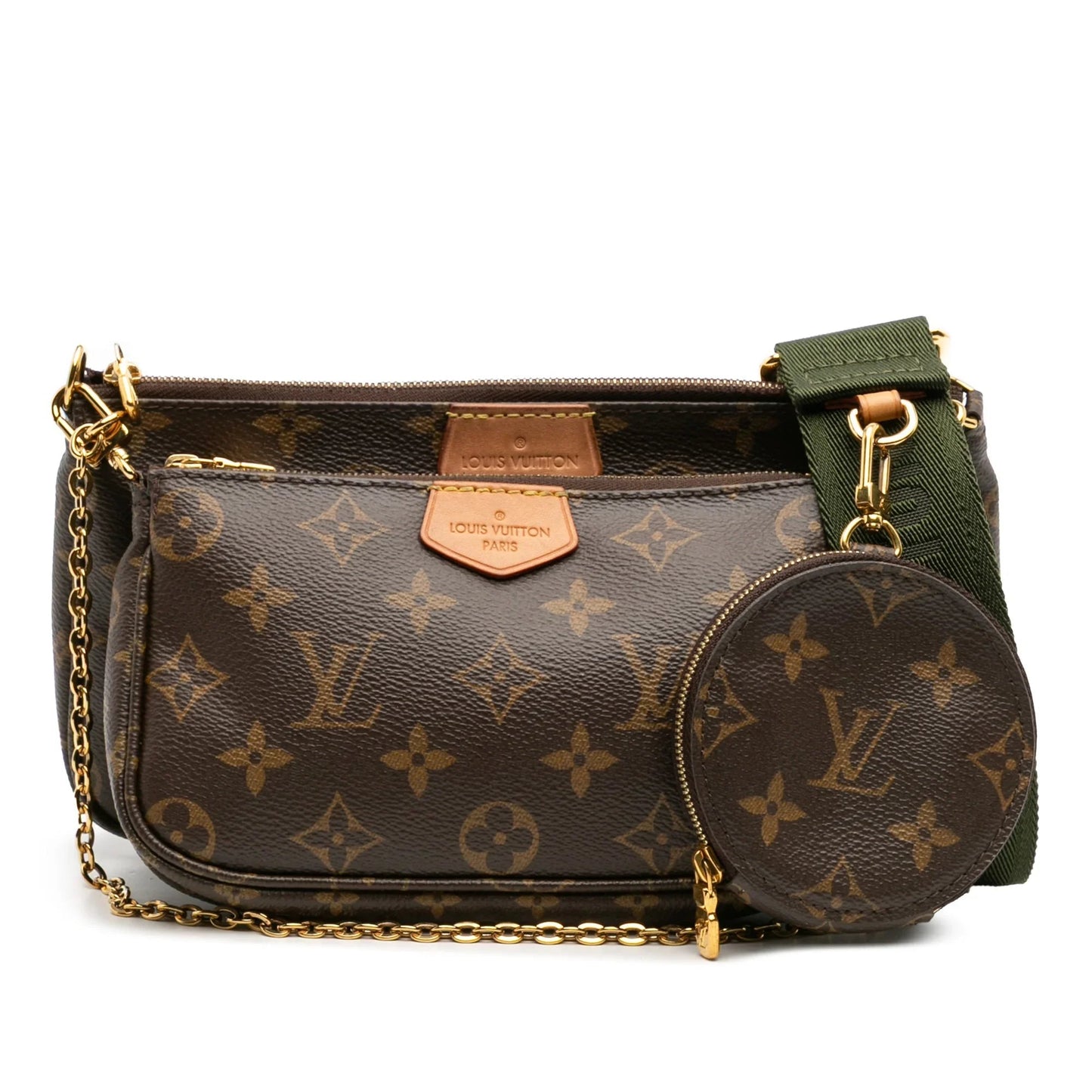 Brown Louis Vuitton Monogram Multi Pochette Accessoires Satchel