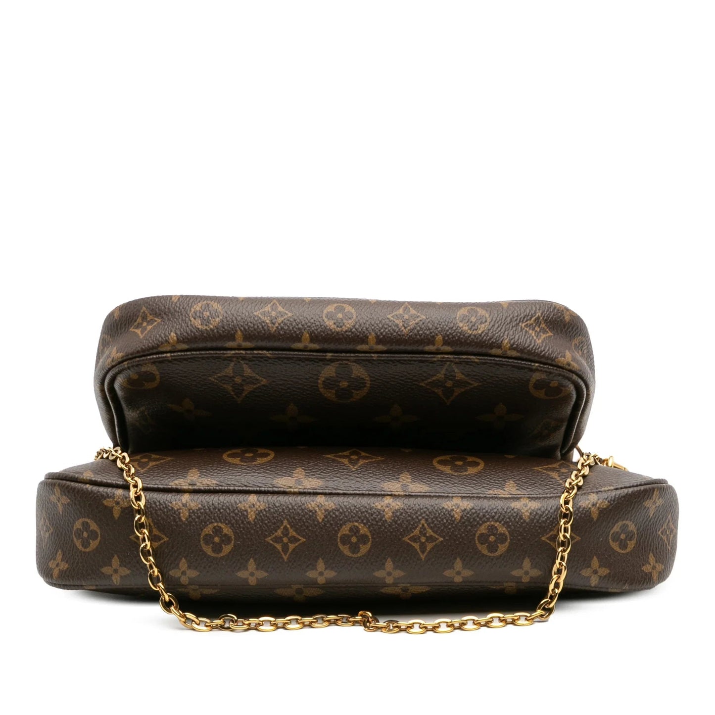 Brown Louis Vuitton Monogram Multi Pochette Accessoires Satchel