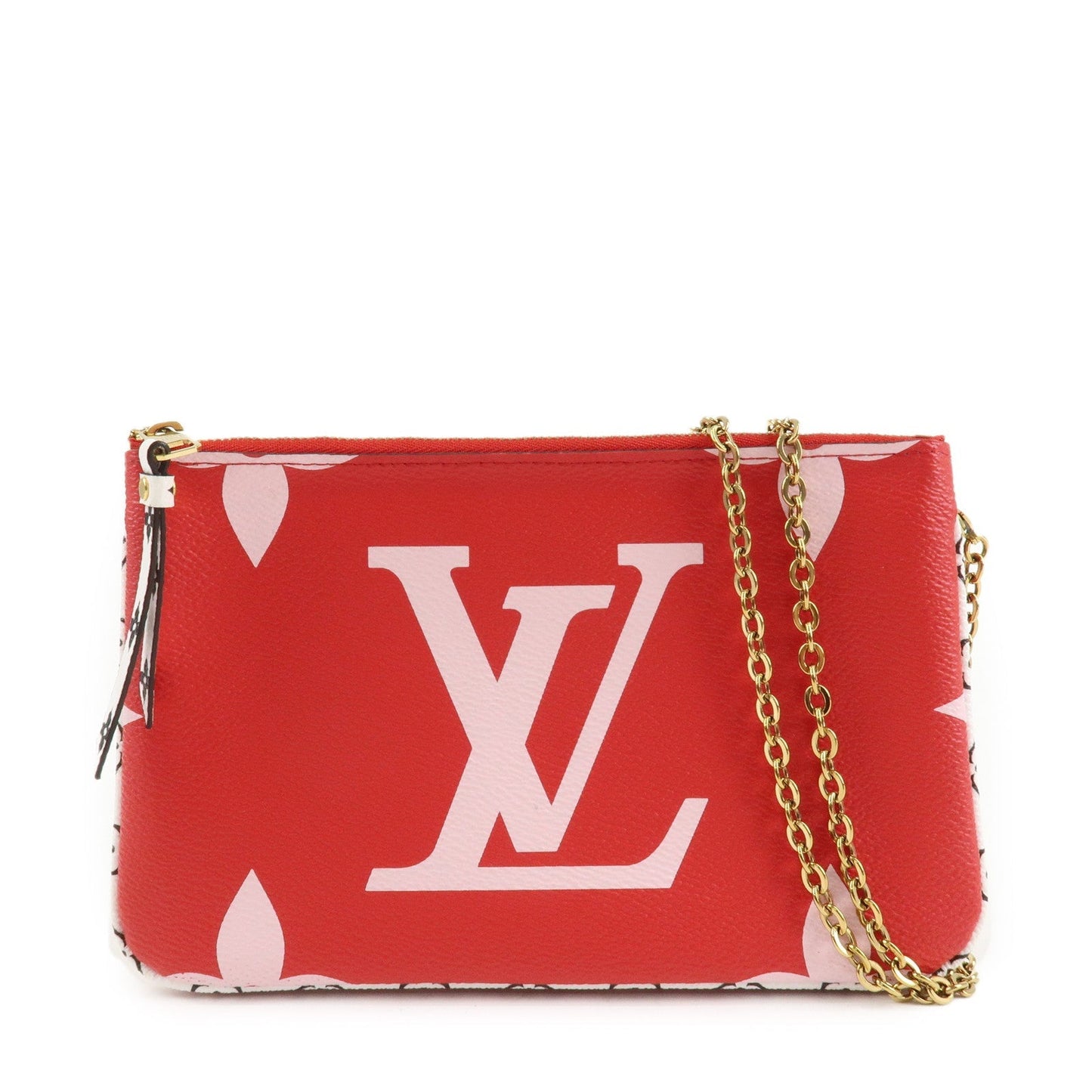 Louis Vuitton Monogram Canvas Double Zip Chain Shoulder Bag M67561