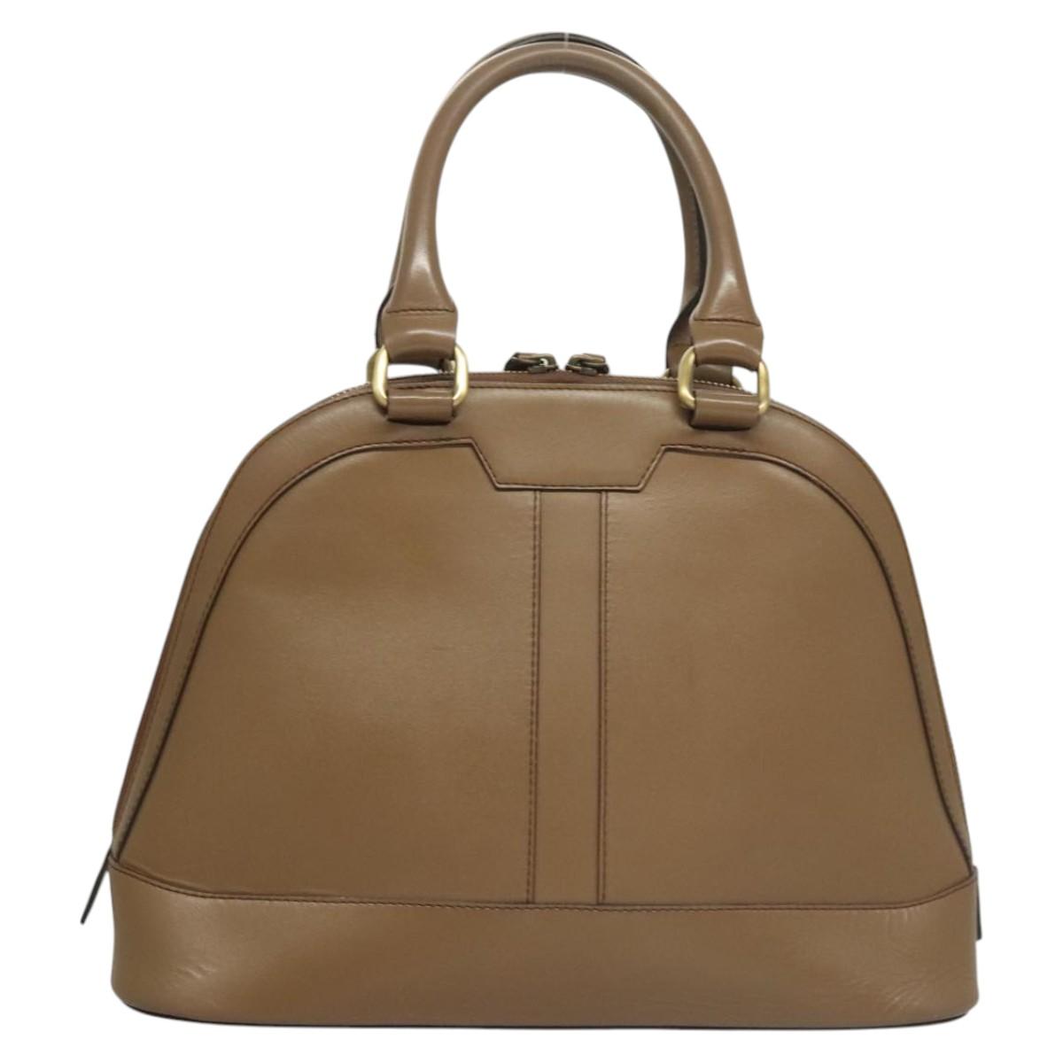 Burberry Vintage Check Brown Leather Handbag ( )