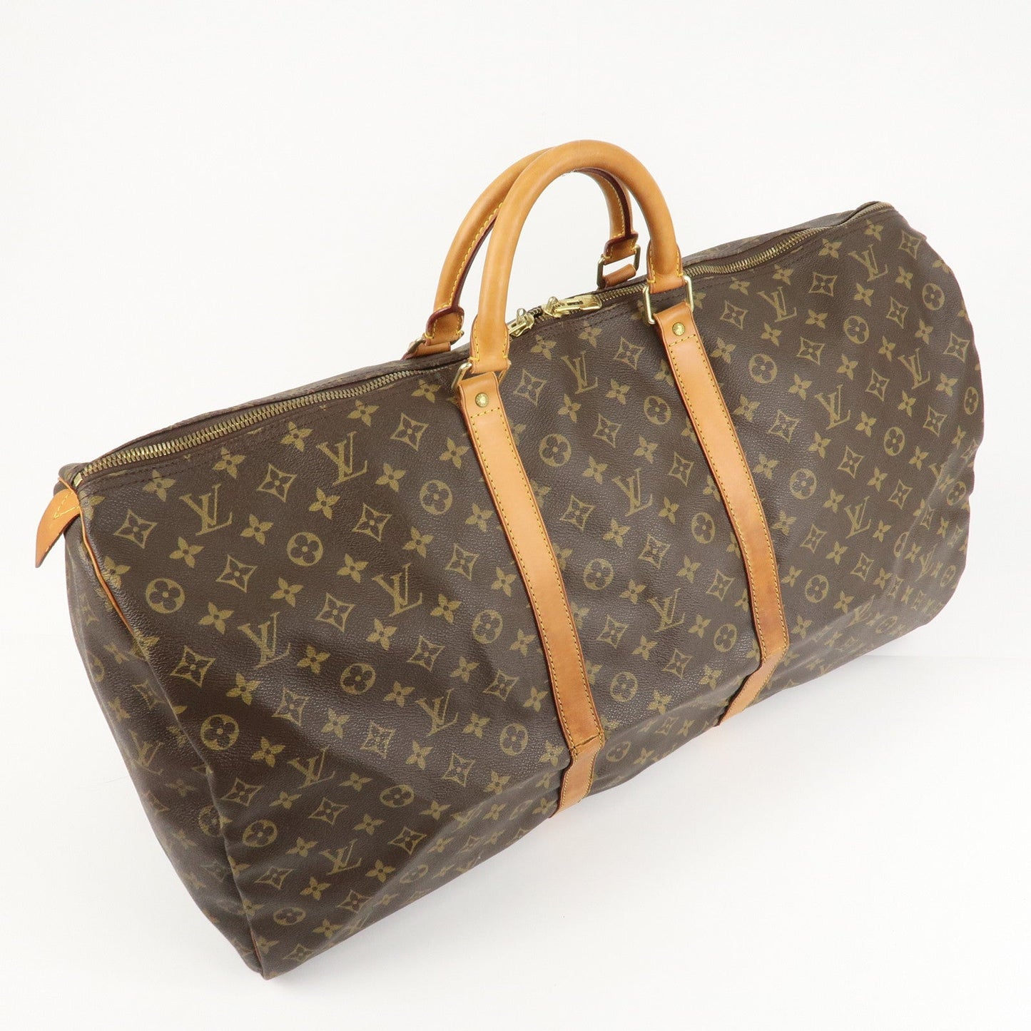 Louis Vuitton Monogram Keep All 60 Boston Bag Brown M41422