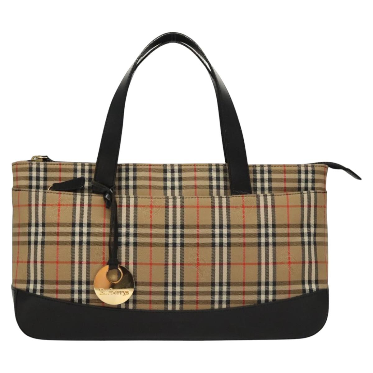 Burberry Nova Check Beige Canvas Tote Bag ( )